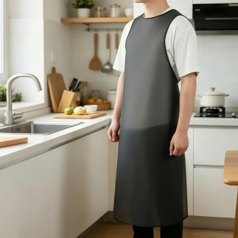 Waterproof Work Apron with Breathable Back, Full Coverage Protective Apron with Adjustable Neck Fastener and Waist Tie for K1KF Quake
