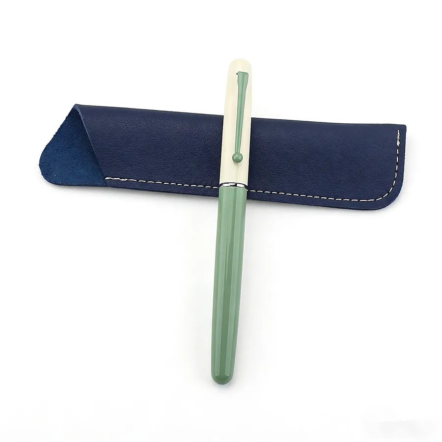 EF Nib Magnetic Cap Fountain Pen Cute Blue White Design School Stationery Pen Quake 5189-5 EF 0.38MM