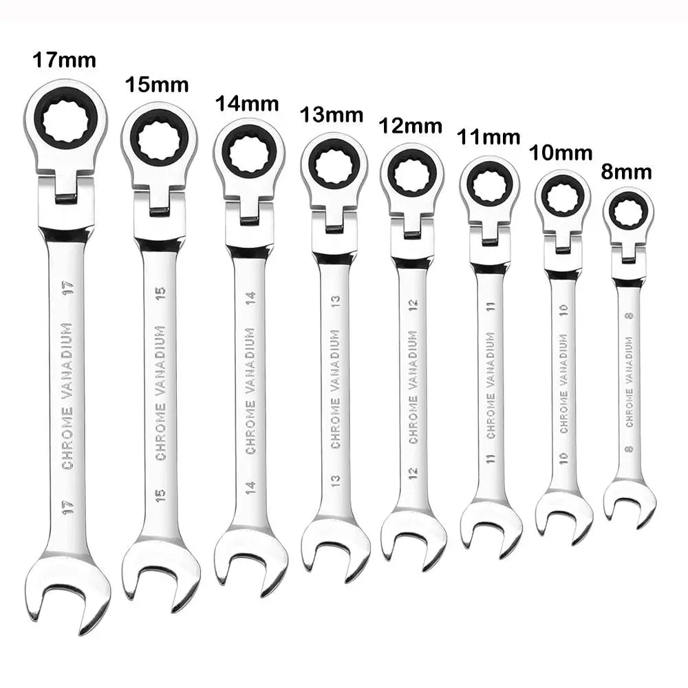 Dual Heads Dual Heads Ratchet Wrench Quick Release 72 Teeth Ratcheting Combination Wrenches Reversible Ratchet Spanner Quake