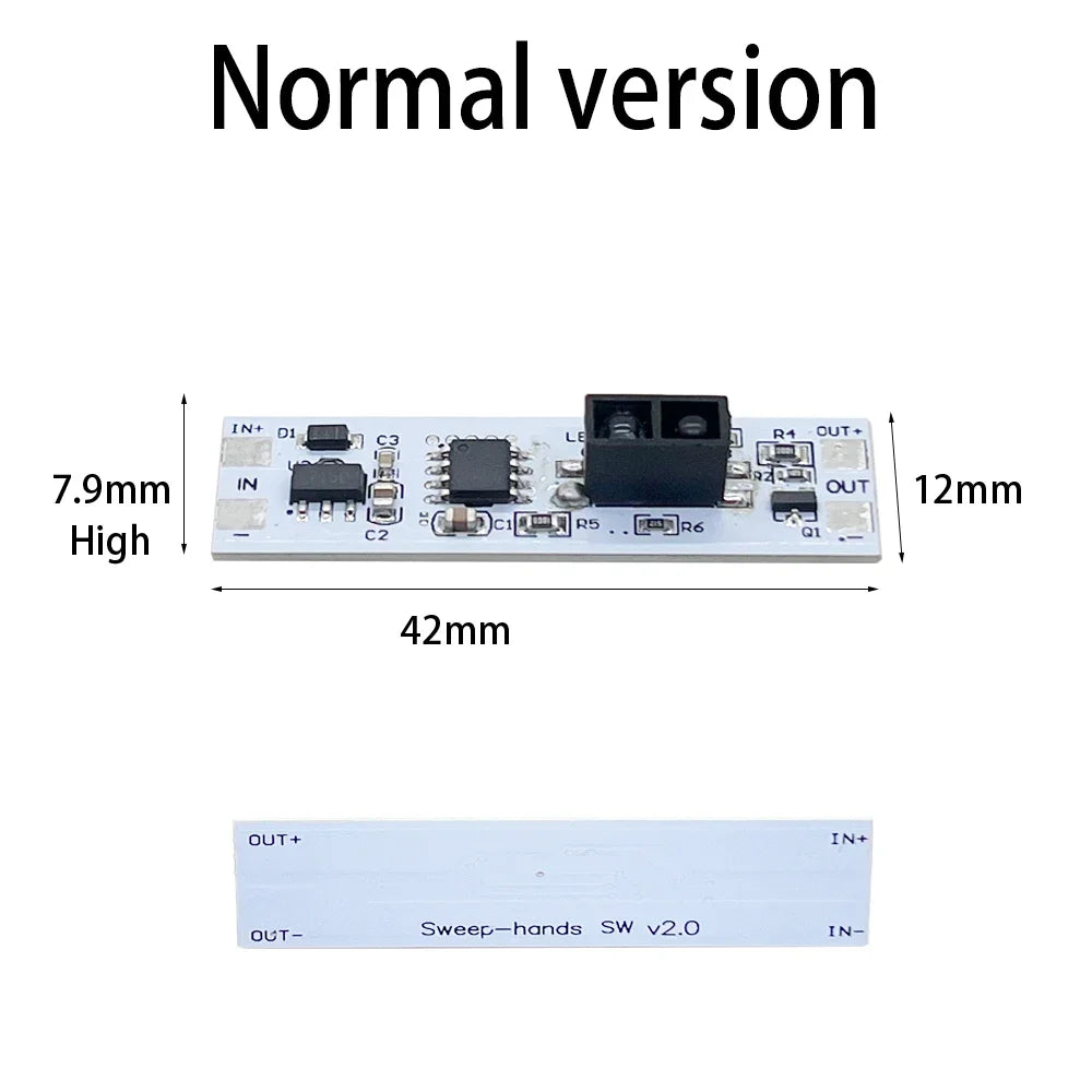 Touch Switch Capacitive Module 5V-24V 3A LED Dimming Control Lamps Active Components Short Distance Scan Sweep Hand Sensor Quake