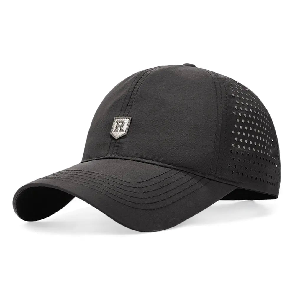 Outdoor Quick Dry Summer Baseball Cap Breathable Large Size Sun Hats UV Protection Adjustable Trucker Cap Men Women Quake
