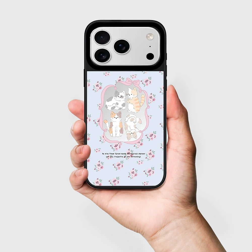 6090732 Mirror Surface Magnetic Phone Case Cover for IPhone 13 14 15 16 17 18 Pro Max Case Quake