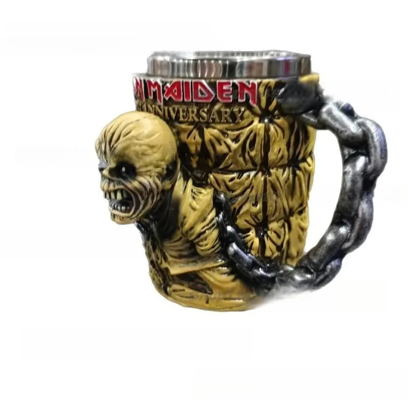 Iron Maiden 50th Anniversary Iron Maiden Coffee Cup Stainless Steel Mark Cup Decoration Quake