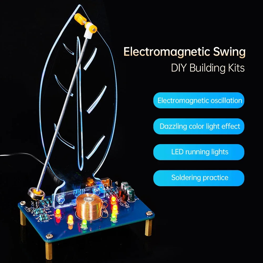 DC5V Electronic Swing Kit Electromagnetic Swing Experimental Circuit Production DIY Welding Kit Loose Parts swing diy swing set Quake