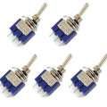 5Pcs AC ON-ON SPDT 2 Position Latching Toggle Switch 6A 125V Quake Default Title