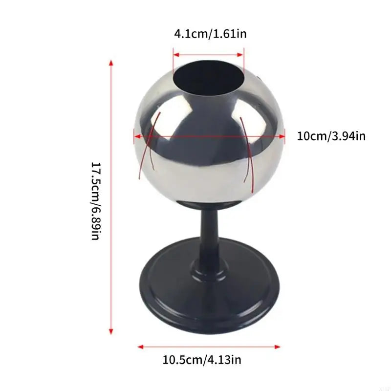 Faraday Cylinder Distribution Demonstrator, Metal Shell with Red Cords, Electrostatics Teaching Model for K1KF Quake