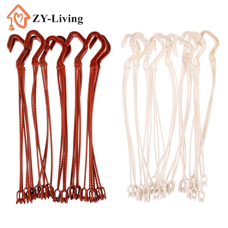 10PCS 36cm Plant Hanger Hook Flower Pots Hanging Basin Garden Basket Hanging Chains Quake