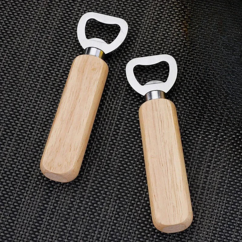 Handle Beer Bottle Opener, Stainless Steel Portable Soda Cap Lifter Simple Beverage Bottle Opener For Home Bar Camping Use Quake