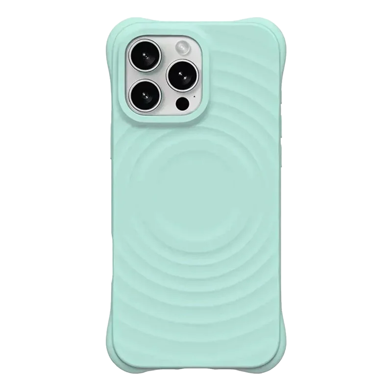 608231 Wave Magnetic Phone Cover for IPhone 13 14 15 16 17 18 Pro Max Case for IPhone 18Pro Quake