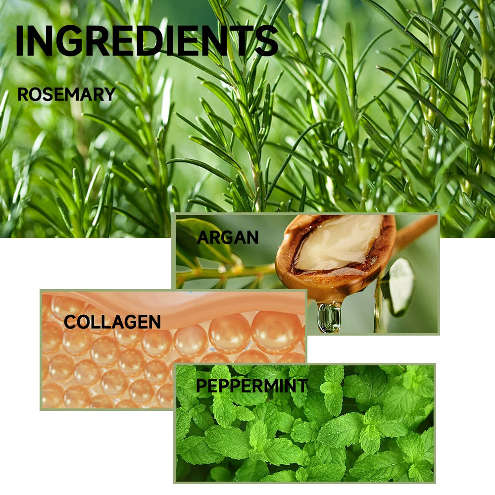 YOUNGCOME Rosemary Serum Conditioner for Hair Repair Mask Nourish Scalp Treatment Rosemary Essential Oil for Hair Care Shampoo Quake