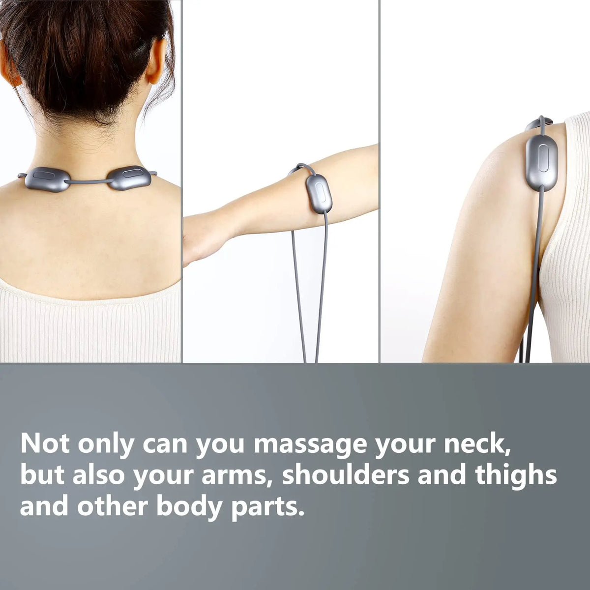 Mini Hanging Neck Massager EMS Muscle Massager Portable Hot Compress Neck and Cervical Spine Massager SPA Relaxation Treatment Quake