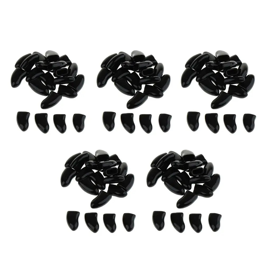 Cat Toenail Caps Plastic Pet Nail Protector Dog Grooming Trimmer for Home Furniture Defense Quake Black XL