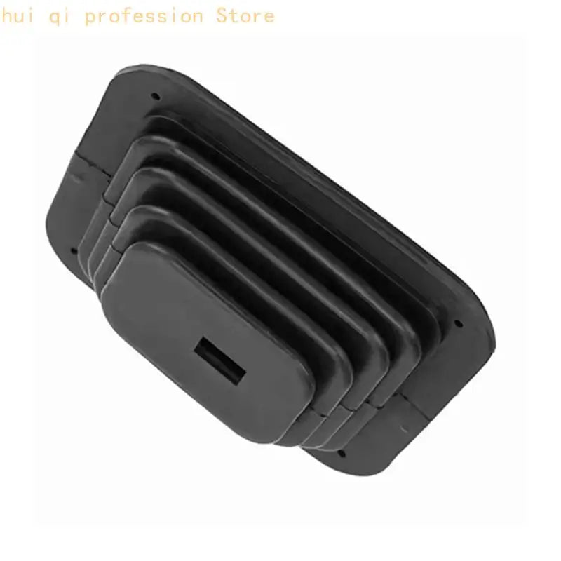 Console Opening Repair Boot for GM350, Black Rubber Gear Lever Cover Assembly with Mounting Frame and Hardware Set H8WE Quake