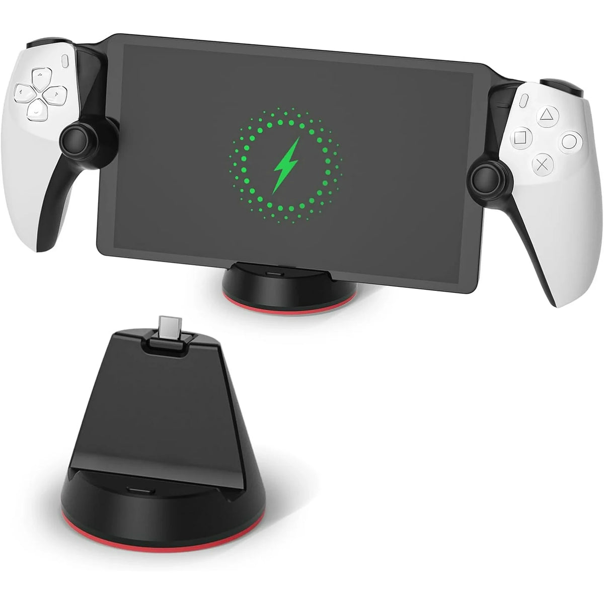 DualSense Portal Charging Dock Station, Type C Plug, for SDualSense5 Portal Quake black