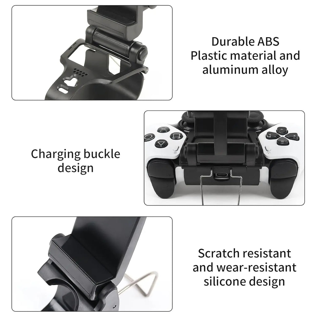 For PS5 Dualsense Edge Elite Controller Adjustable Phone Holder Clip Holder Mobile Game Holder Gamepad Accessories Quake