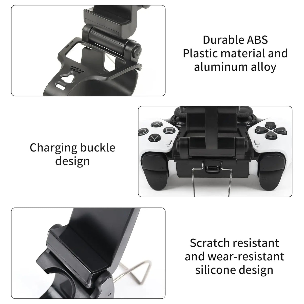 For PS5 Dualsense Edge Elite Controller Adjustable Phone Holder Clip Holder Mobile Game Holder Gamepad Accessories Quake