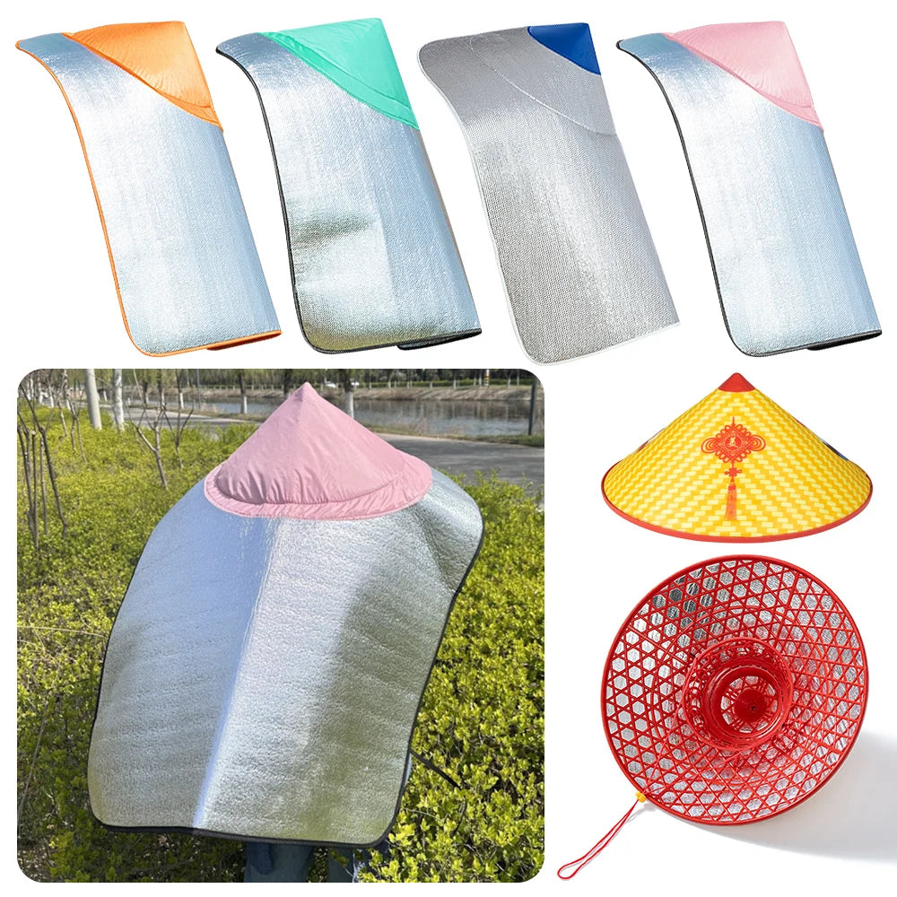 Cloak thi Heat Insulation Sun Hats Cloak thi Extra Large Agricultural Work Hat Sun&UV Rain Resistant Sun Visor Cap Unisex Quake
