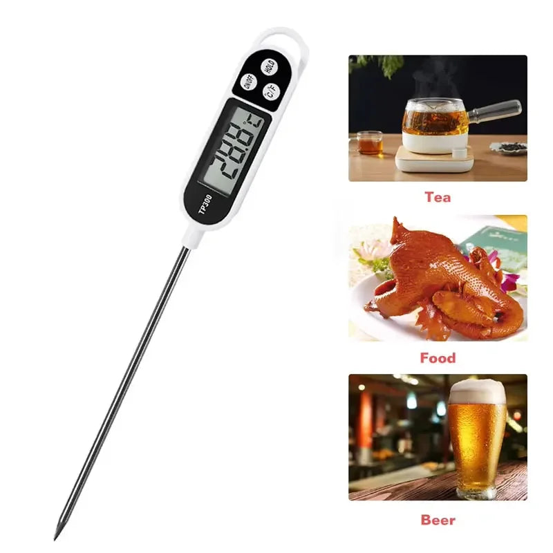 Kitchen Digital Cooking Thermometer -50~300℃ Meat Food Temperature Tester for Cooking /BBQ/Milk TP300 Food Thermometer Quake
