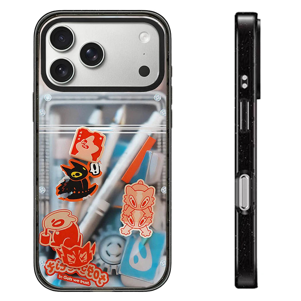 6090632 Impact Black Border Magnetic Case: Compatible with IPhone 18 17 16 15 14 13 Pro Max 18Pro Quake impact (MagSafe) 1 iPhone 16 Plus