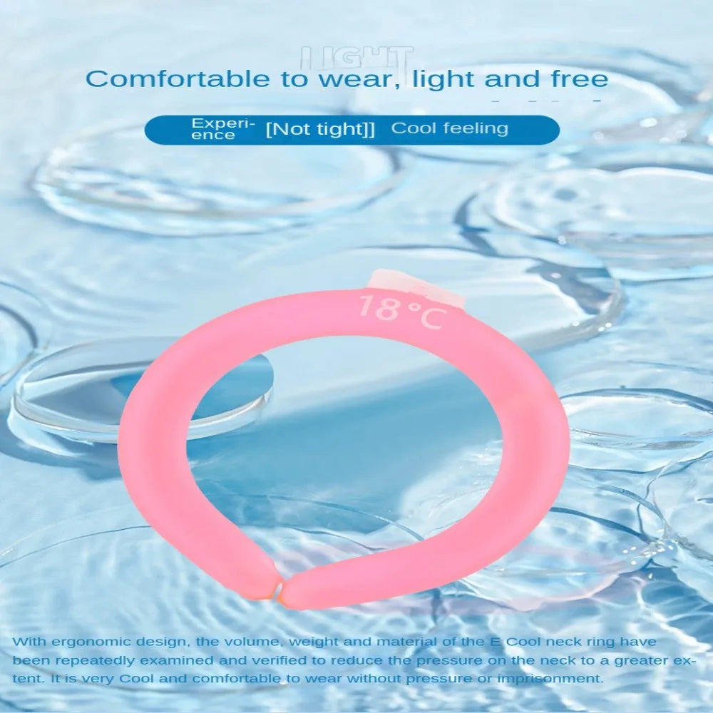 New Tube Neck Cooler Reusable Ice Pack Neck Cooling Ring Gel Liquid Ice Maker Cooling Neck Wraps Outdoor Quake