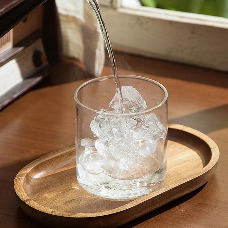 YWDL 190/335ml Clear Glass Dessert Bowl Set Heat Resistant Jelly Pudding Cup Mousse Ice Cream Mould Dipping Dish Condiment Bowl Quake