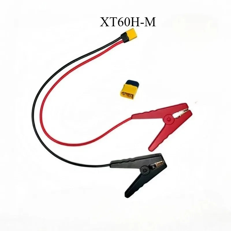 DIY Universal XT60/90 to Alligator Clips Cable 10/12AWG High Current Wire for Battery Charging Model Aircraft Power Connection Quake XT60-Male 10AWG 2M