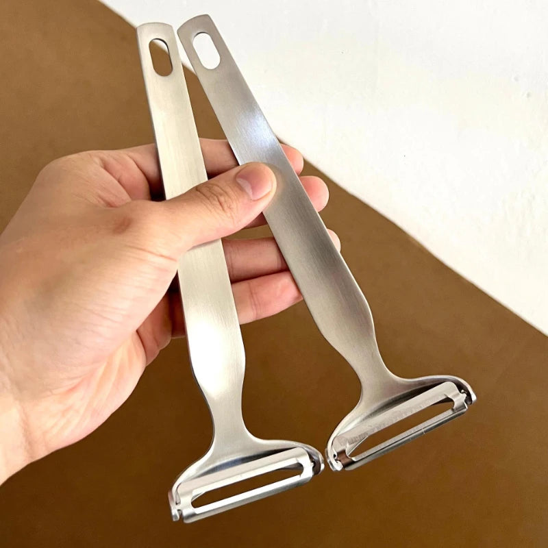 Stainless Steel Peeler, Kitchen Fruit Vegetable Peeling Tool Potato Apple Pear Melon Skin Remover Peeler for Household Use Quake
