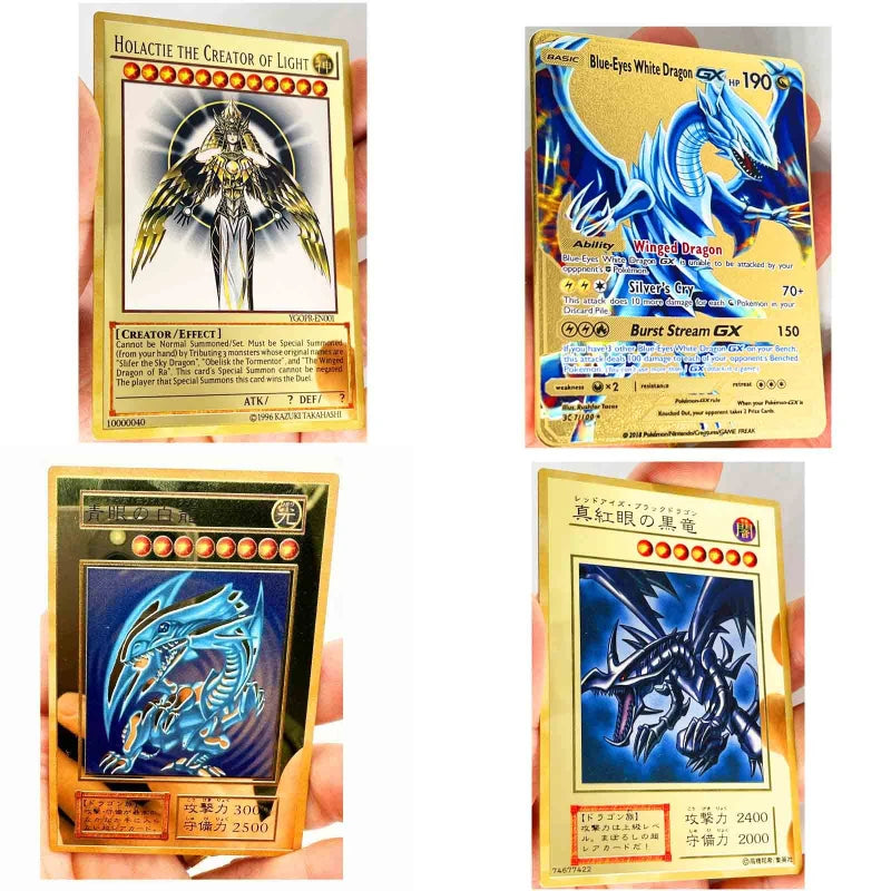 Yu-Gi-Oh TCG 25th Anniversary God Cards Blue-Eyes Japanese Version English Version Obelisk Slifer Anime Collection Homemade DIY Quake