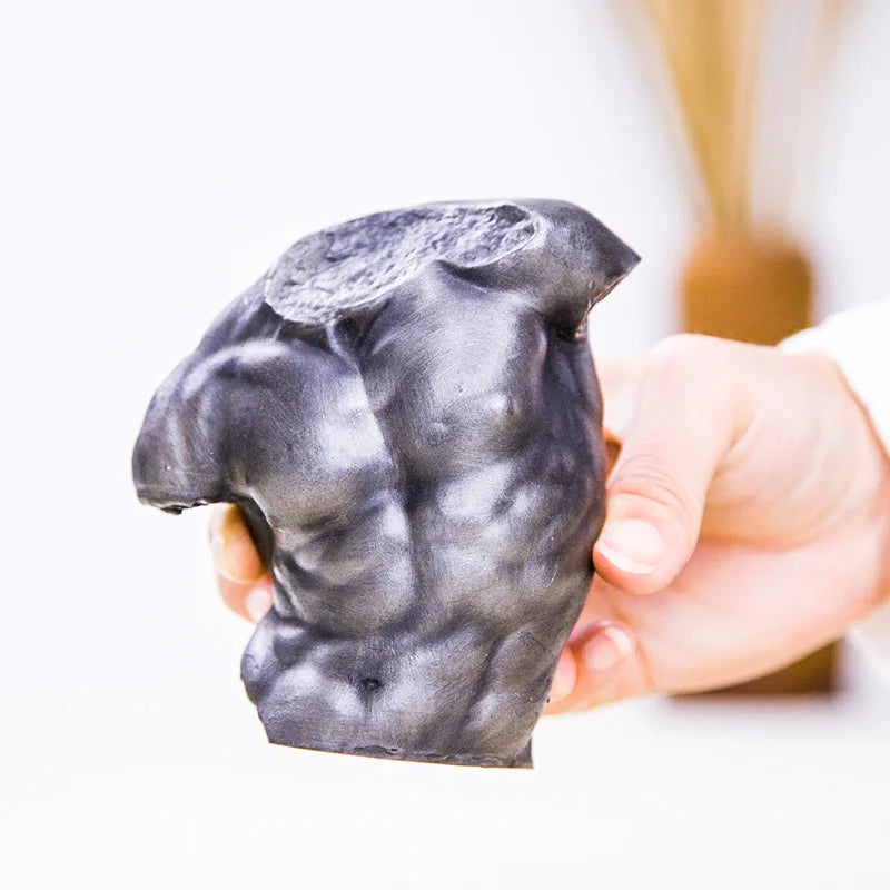 Ancient Greek Male Torso European Style Art Desktop Decoration Figure Small Ornament Imitation Cast Iron Sculpture Handmade Quake