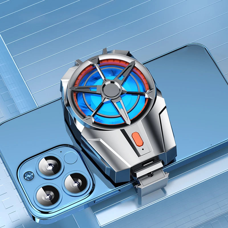 Cell Phone Cooler Portable Mobile Phone Radiator Phone Cooling Fan Dissipate Heat Cooling Phone Temperature For Gaming Quake
