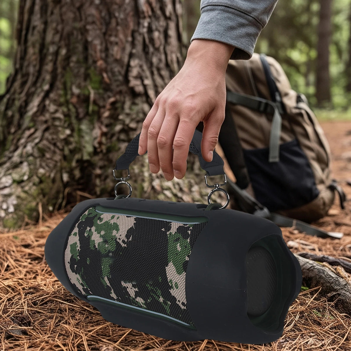 Mesh Handle Strap Silicone Case for Xtreme 5 Speaker Full Wrap Anti-scratch Outdoor Protective Cover Quake