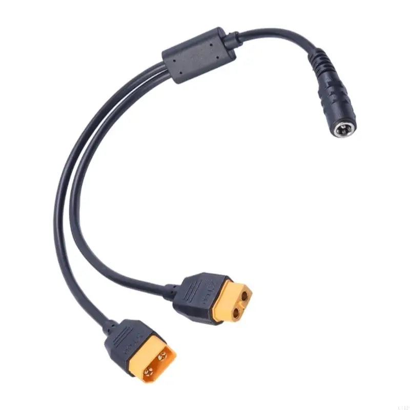 DC5521 to Double 60 Power Splitter Cable, 60 Y Split Power Cord for Battery Connection, Chargers and Adapter Wiring Use K1KF Quake