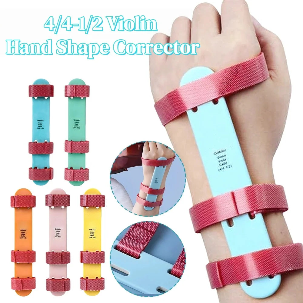 4/4-1/2 Violin Hand Shape Corrector&Wrist Trainer-Adjustable Strap,Posture Correction Training Aid for Beginners/Advanced Player Quake