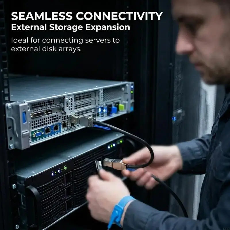 SFF-8644 To SFF-8644 Cable 12Gbps Fast Speed Servers External Connection Line For Servers Storage Device K1KF Quake