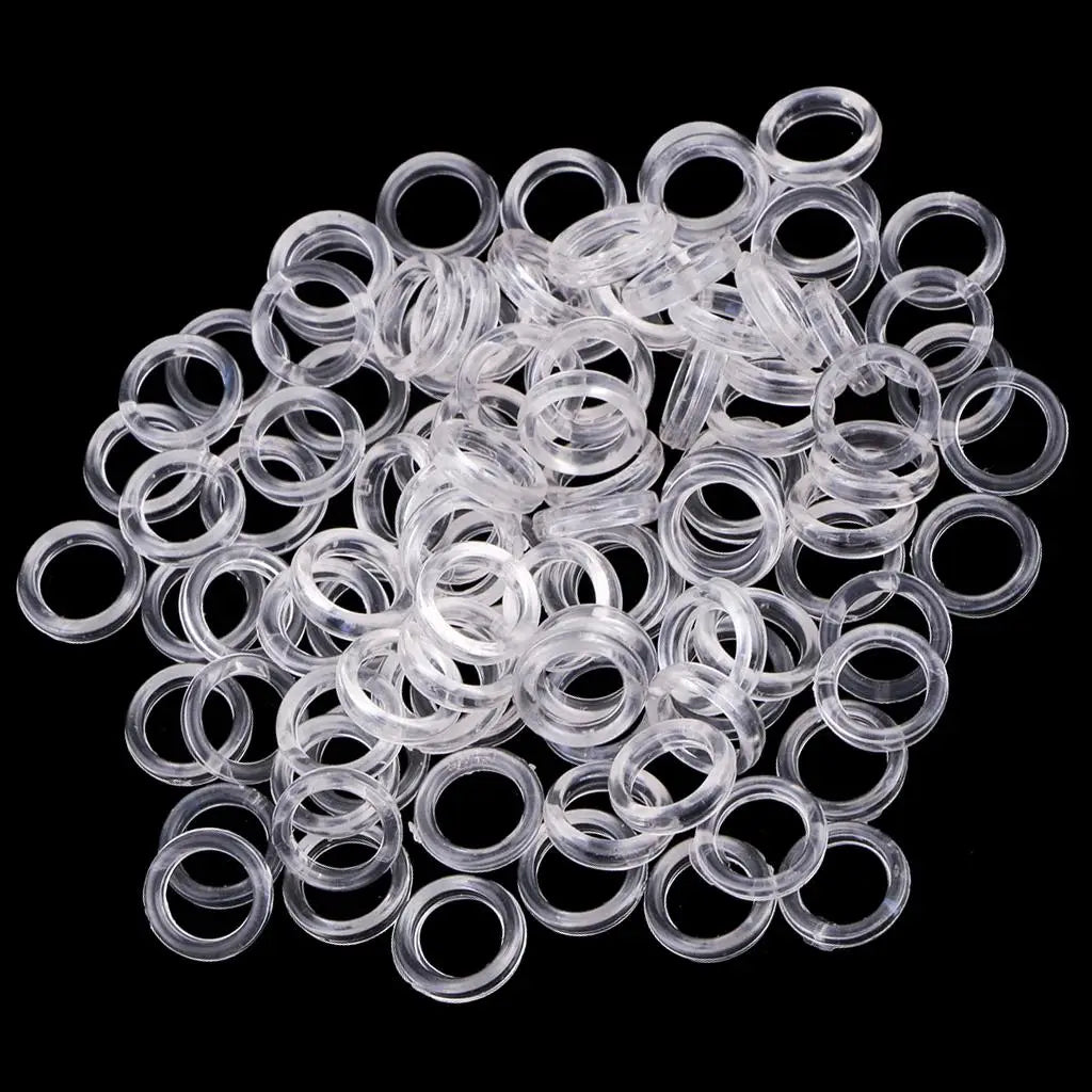 Nylon Bra Strap Adjuster Lightweight Lingerie Slider Buckle Underwear Bra Fastener for Sewing Craft Quake Clear
