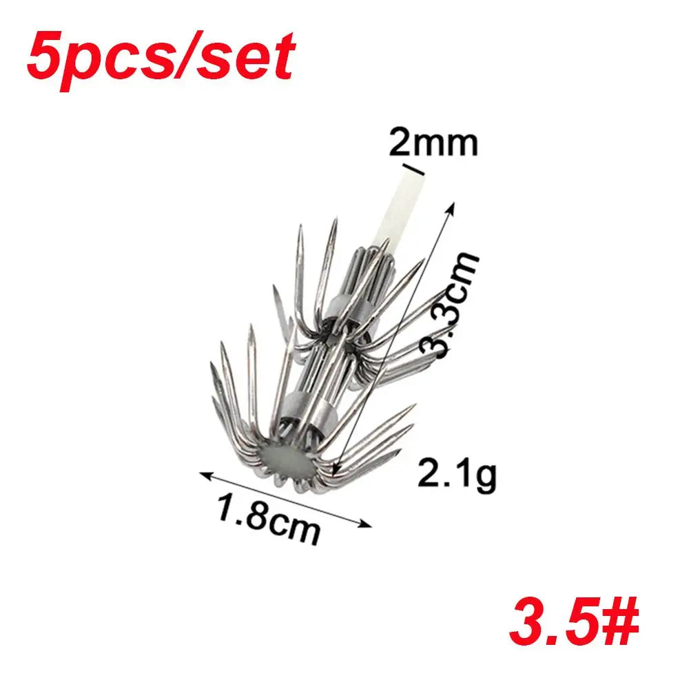 3.0# 3.5# 4.0# Jigs Luminous Wood Shrimp Lures Fishing Tackle Glow in Dark Umbrella hook Octopus Squid Lure Hooks Plastic Baits Quake 3.5