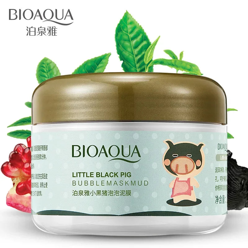BIOAQUA Carbonated Bubble Cleaning Facial Mask Face Care Blackhead Remove Whitening Moisturizing Acne Treatment Face Mud Mask Quake Bubble