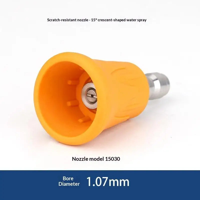 Quick Connect Stainless Steel Car Washer Sector Sprayer Nozzle Tips With Soft Rubber Sleeve High Pressure Wash Nozzles Quake A20
