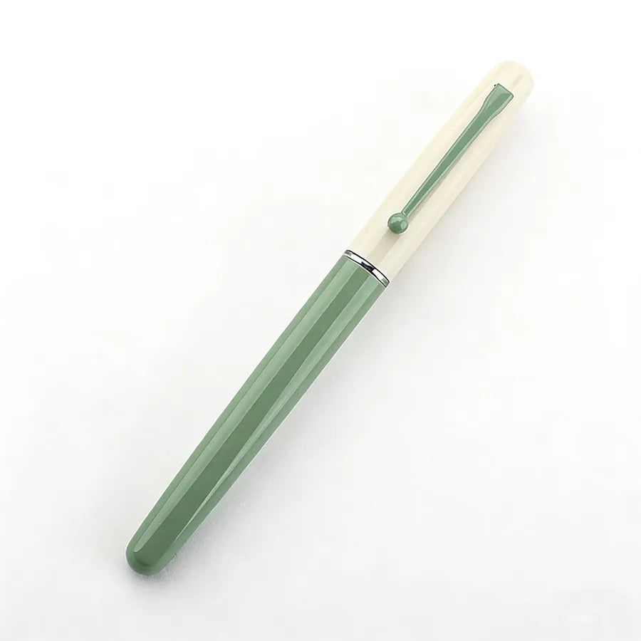 EF Nib Magnetic Cap Fountain Pen Cute Blue White Design School Stationery Pen Quake 5189-3 EF 0.38MM
