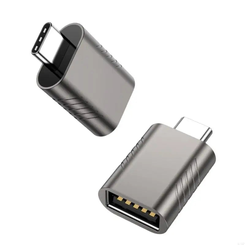 1Pair USB C To USB Adapter USB3.2 Female to Type C Male Adapter Support Up To 10Gbps Speed Charging For Various Devices K1KF Quake space gray