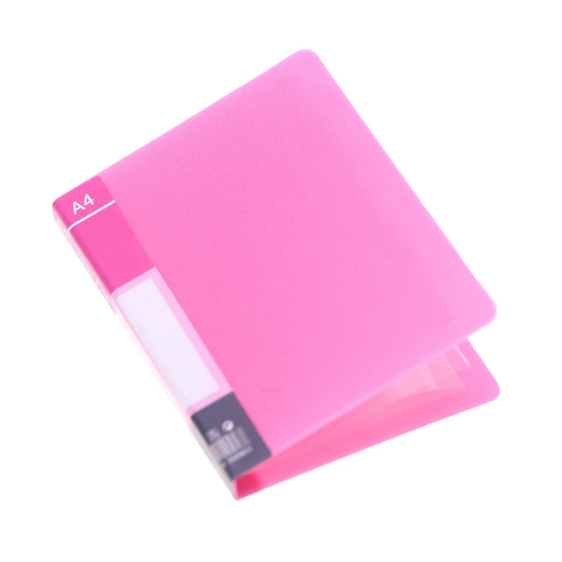 1Pcs Miniature Dollhouse File Book Folder Binder - Home Model Decor Toy Doll House Accessories 1:12 Scale Simulation Furniture Quake Rose red