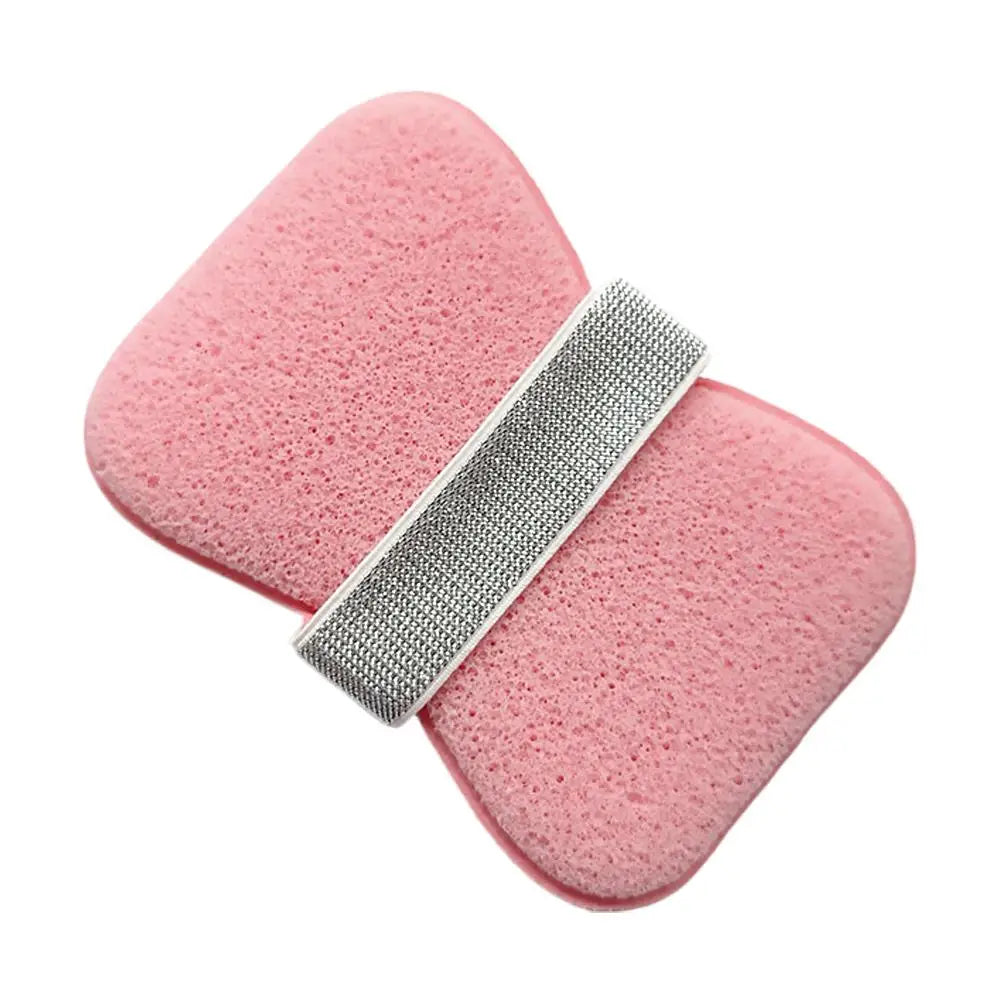 Sponge Soap Bag Bath Cleansing Foaming Net Pouch Body Exfoliating Scrubber Sponges Bathroom Nylon Soap Pocket Quake pink