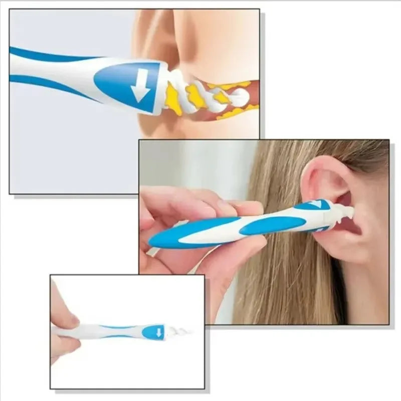 Ear Wax Remover Tool Ear Cleaner With Soft Silicone 16 Replacement Tips Simply To Grab Extract Earwax Quake