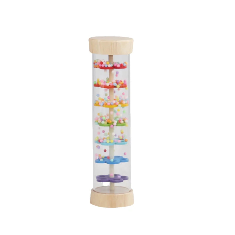 Wooden Rain Stick,Wooden Rain Sound Tube Instrument Rain Maker Musical Instrument Music Shaker Toy Hearing Enlightenment Toys Quake M-1