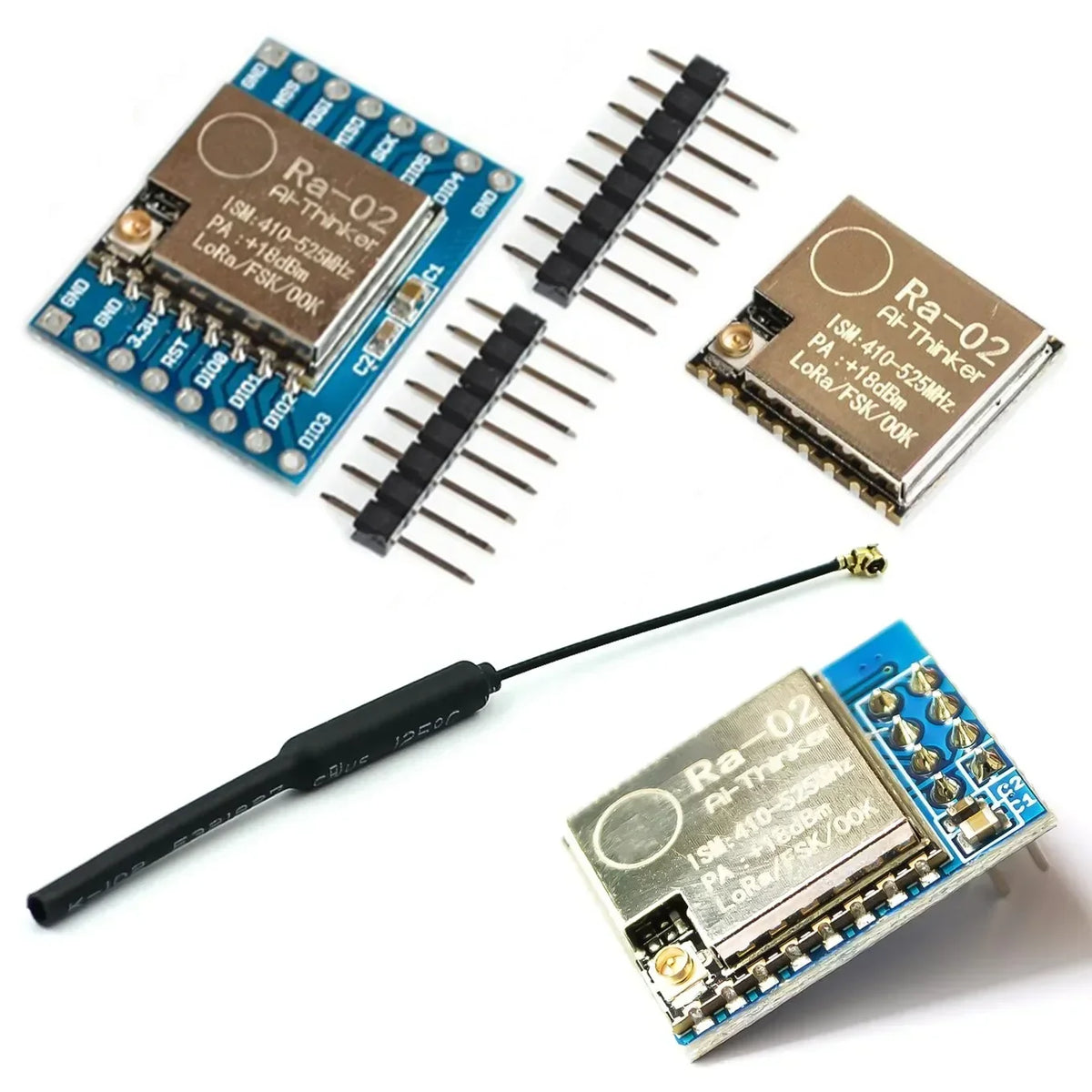 433MHZ -SX1278 LoRa Module 433M 10KM Ra-02 Wireless Spread Spectrum Transmission Board 2.4G IPX Antenna for Smart Home Quake