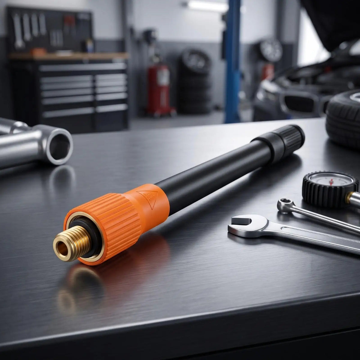 Heavy Duty Tire Inflator Hose for Mini Compressor 220V with Pressure Resistant Rubber Tube Quake