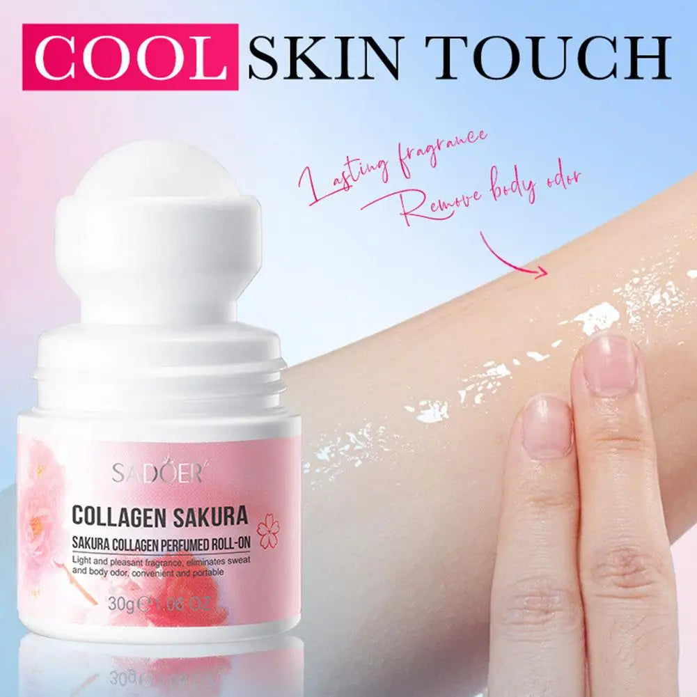Sakura Body Odor Antiperspirant Hair Inhibitor Roll Long Lasting Underarm Sweat Deodorizer Dry Removal Eliminate Badly Smell Quake