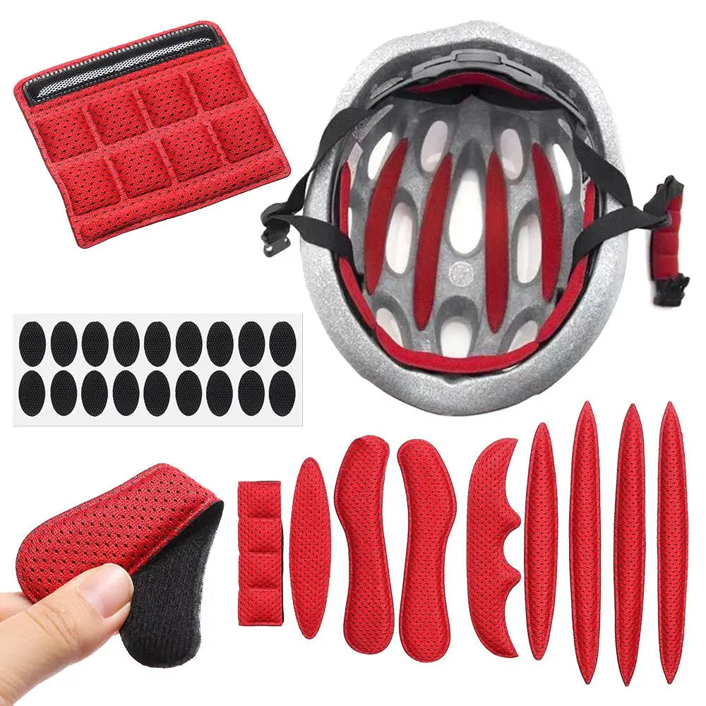 27pcs/set Outdoor Sports Sealed Sponge Foam Pads Set Protection Pad Helmet Inner Padding Kit Replacement Quake