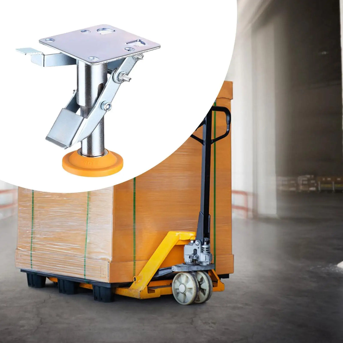 Medium Casters Floor Lock Heavy Duty Wear Resistant Easy Installation Multiuse for Trolley Hand Trucks Cart Industrial Equipment Quake