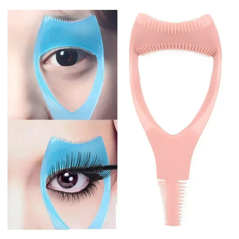 New Plastic Portable Mascara Shield Applicator Eyelash Guide Aids Eye Lash Comb Eyelash Curler Women Girls Eyes Makeup Tools Quake